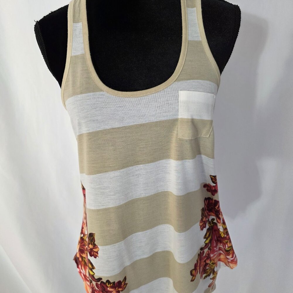 American Rag Cie 1984 good to wear in warm days stripped white/beige.